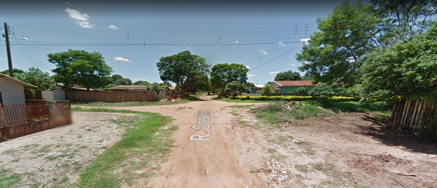 Foto do local do acidente - Google Street View