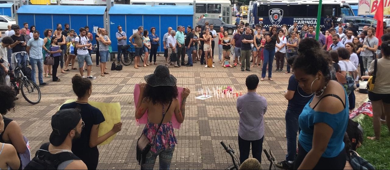 Ato em memória de vereadora assassinada no Rio de Janeiro é realizado Maringá