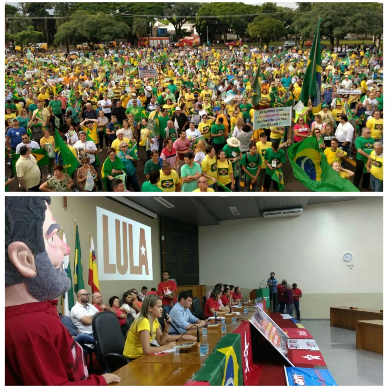 Manifestações em Maringá chegam ao fim