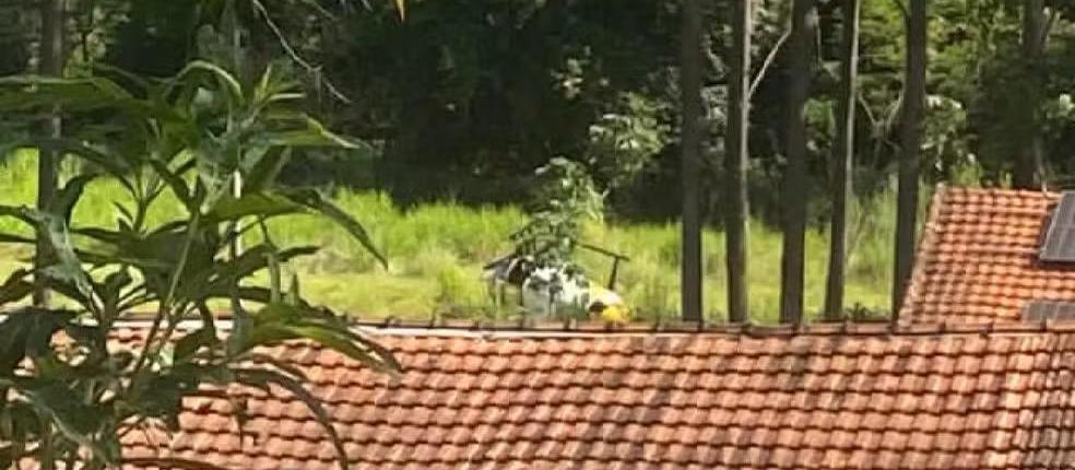Helicóptero da PM cai durante perseguição a suspeitos em Matelândia