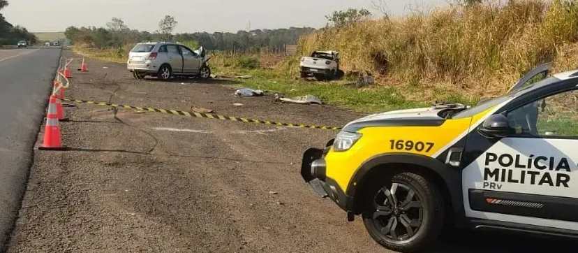 Adolescente morre em acidente na PR-463; três ficam feridos