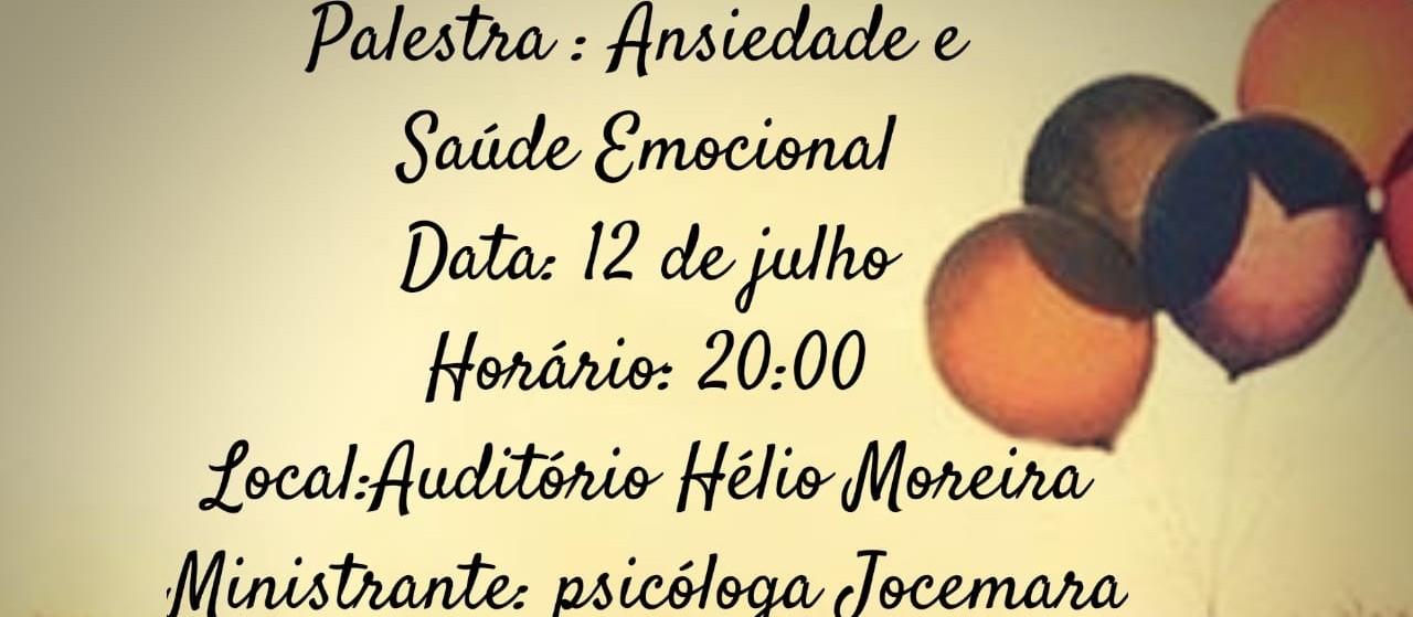 Maringá terá palestra sobre ansiedade e saúde emocional