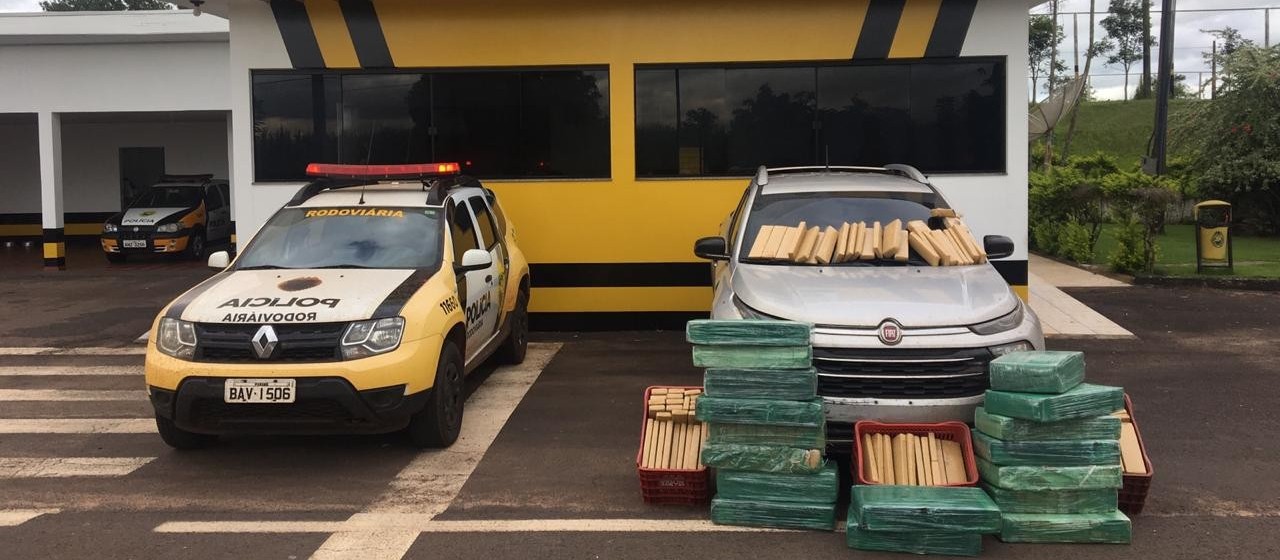  PRE apreende 390 quilos de maconha que seriam transportados para Maringá