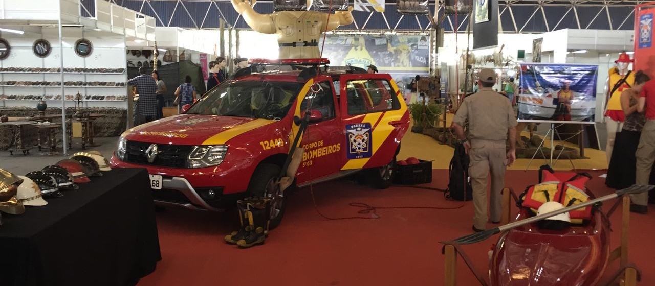 Corpo de Bombeiros tem estande na Expoingá 2018