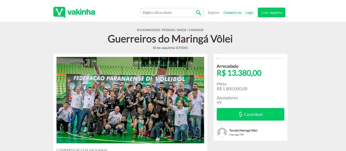 Por conta da crise, sete atletas já deixaram o Maringá Vôlei