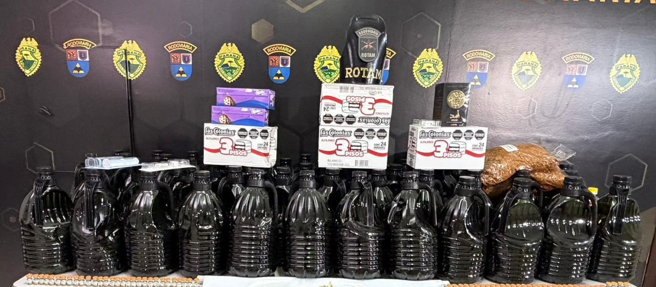 Homem é preso com ampolas emagrecedoras e azeite contrabandeados