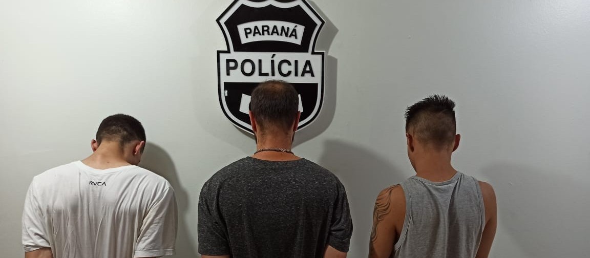 Para polícia, trio preso é responsável pelo arrombamento de prédio em Maringá