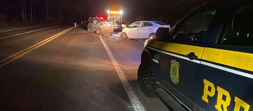 Motorista de carro com placa de Maringá morre em acidente na BR-376