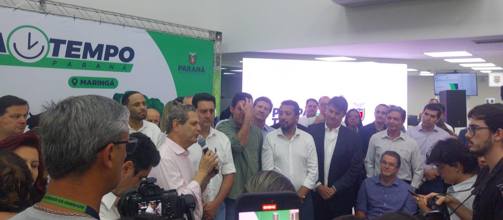 Ratinho Junior inaugura Poupa Tempo e anuncia recursos para o Parque de Exposições