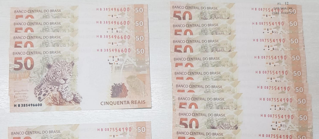 Polícia Federal prende homem com R$ 1 mil em notas falsas