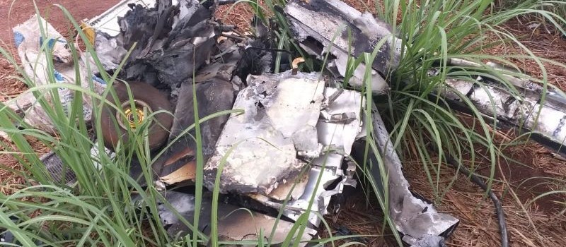 Aeronave furtada em Iguatemi é encontrada queimada