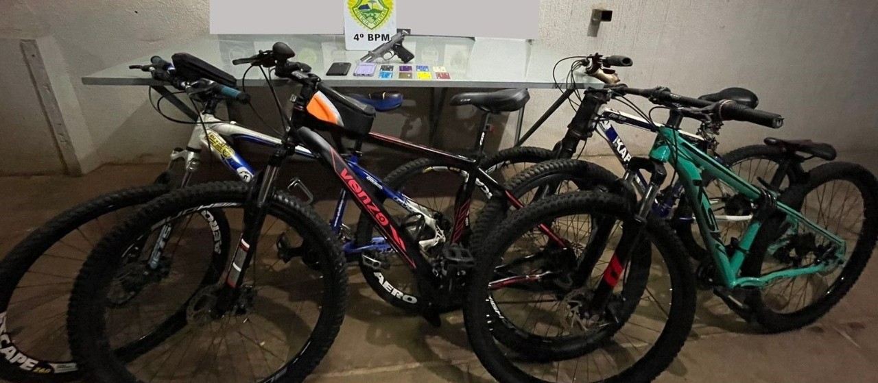 Polícia Militar encaminha três jovens por roubo de bicicletas em Maringá