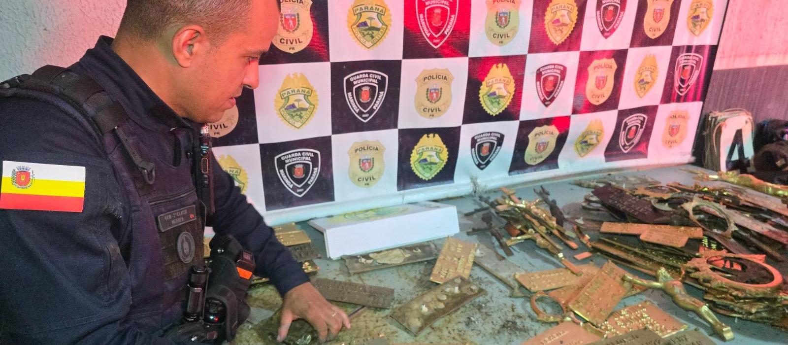 Homem é preso suspeito de furtar peças de cobre do Cemitério Municipal de Maringá