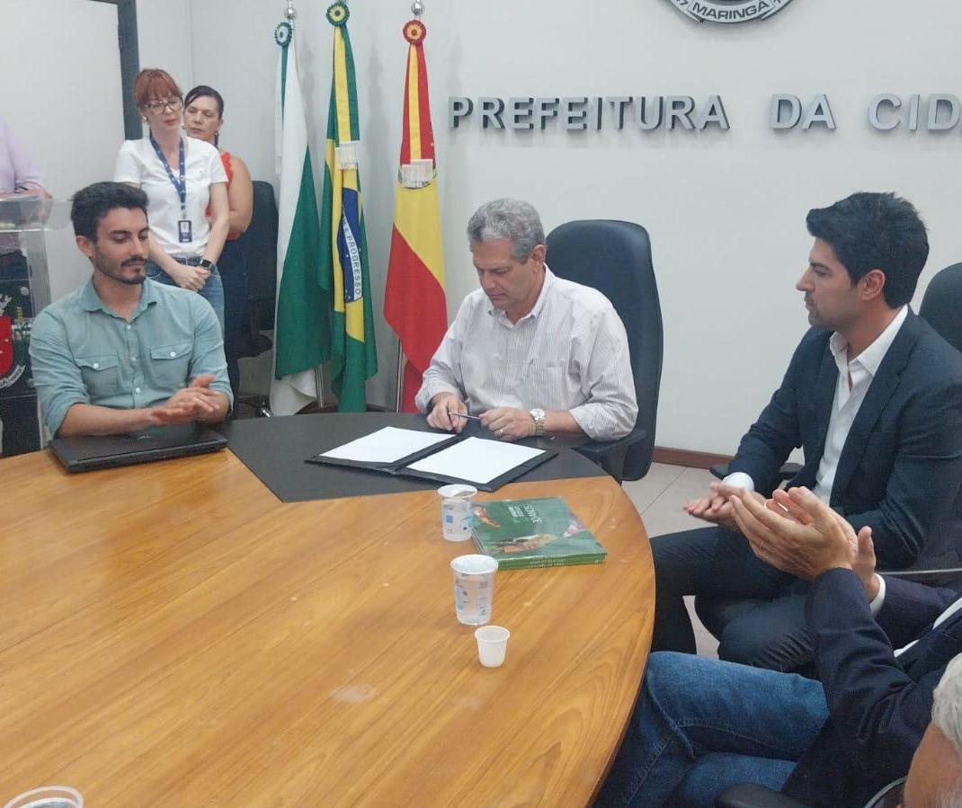Prefeitura de Maringá assina termo de cooperação para plano de drenagem urbana