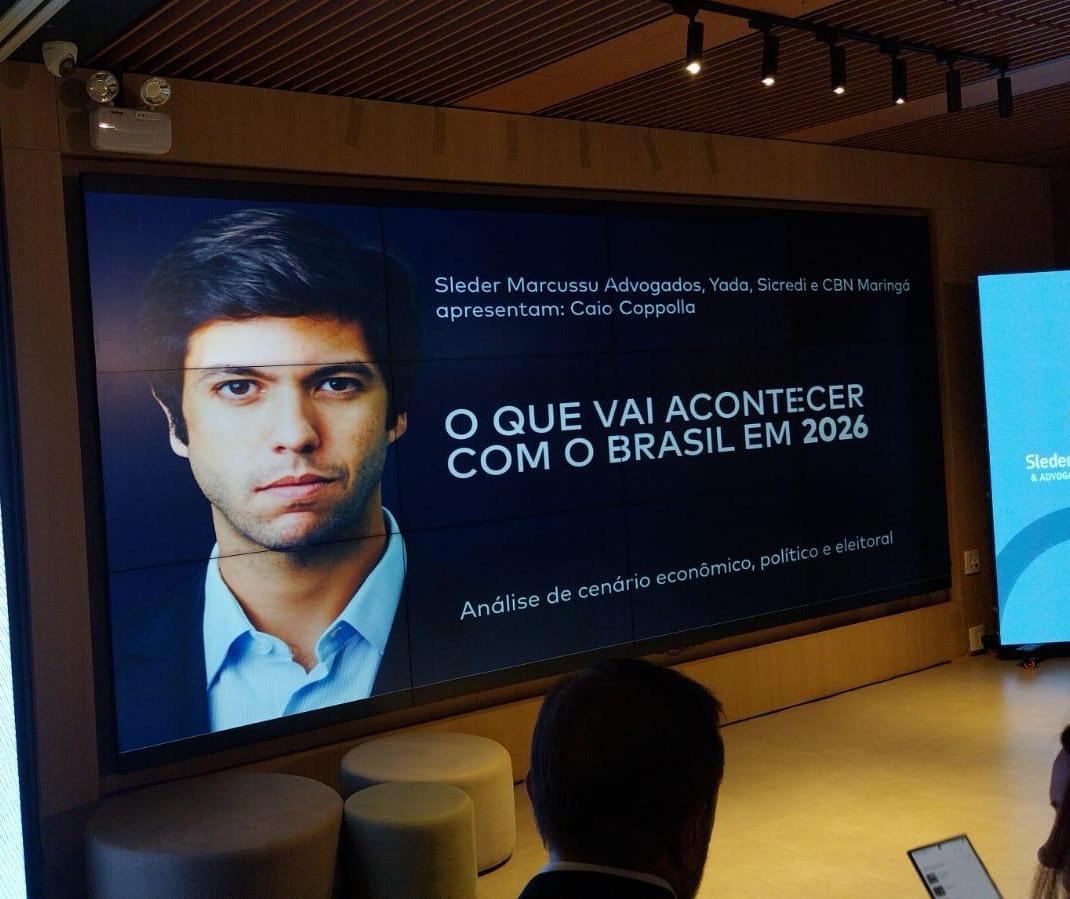 Em palestra, Caio Coppolla fala sobre cenário político e econômico em 2026