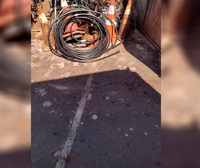 Homem é preso em Maringá com 60 metros de fios de operadora telefônica