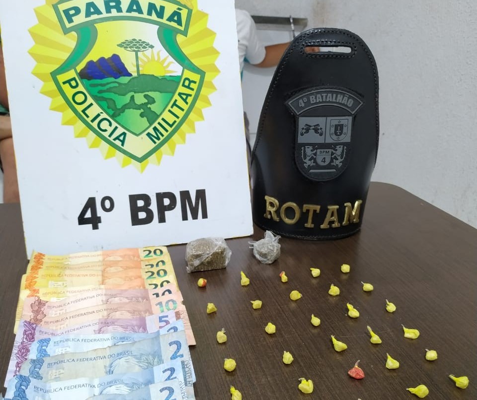 Duas pessoas são presas por tráfico de drogas em Maringá