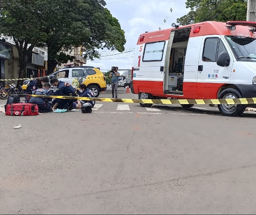 Acidente em Paiçandu deixa motociclista em estado grave