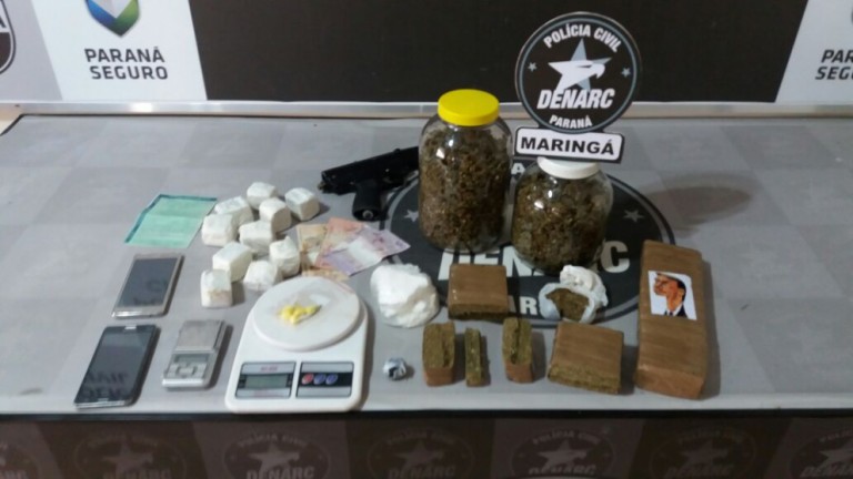 Dupla suspeita de fazer 'disque entrega' de drogas em Maringá é presa