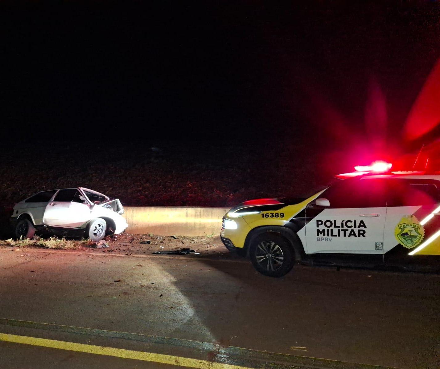 Motorista morre em acidente na PR-462