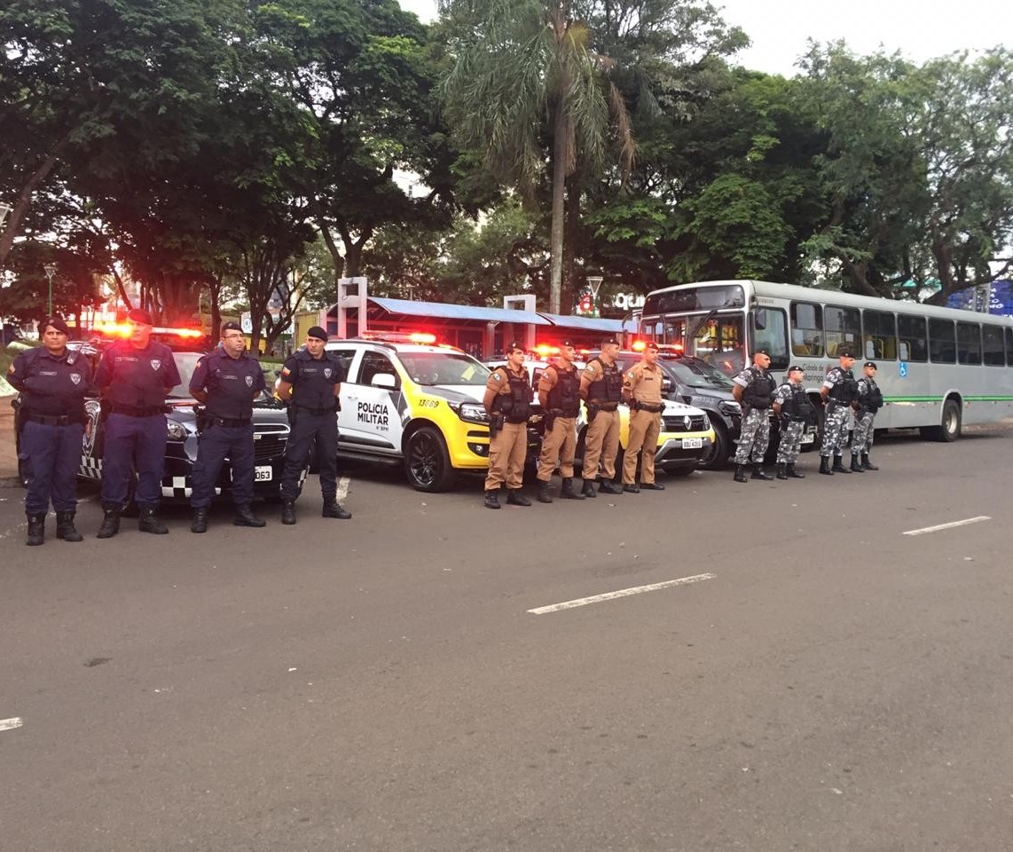 PM e Guarda Municipal reforçam segurança em Maringá