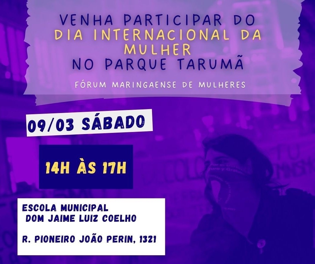 Fórum Maringaense de Mulheres promove evento no Parque Tarumã