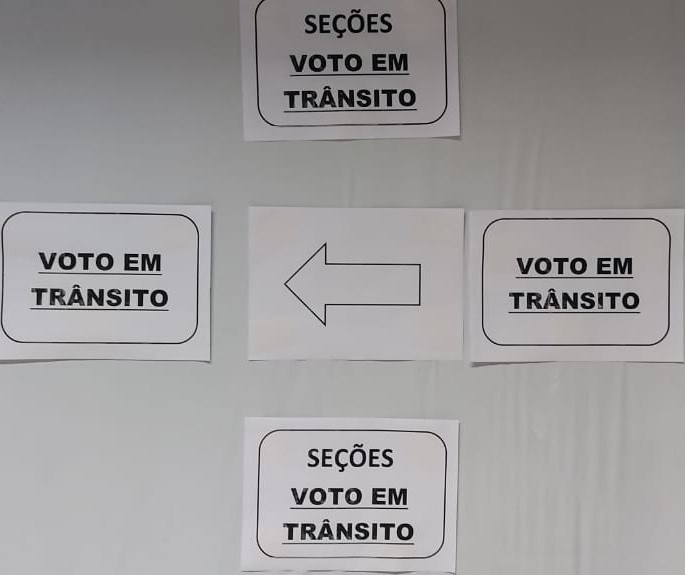 Quem precisou votar em trânsito teve dois locais para comparecer