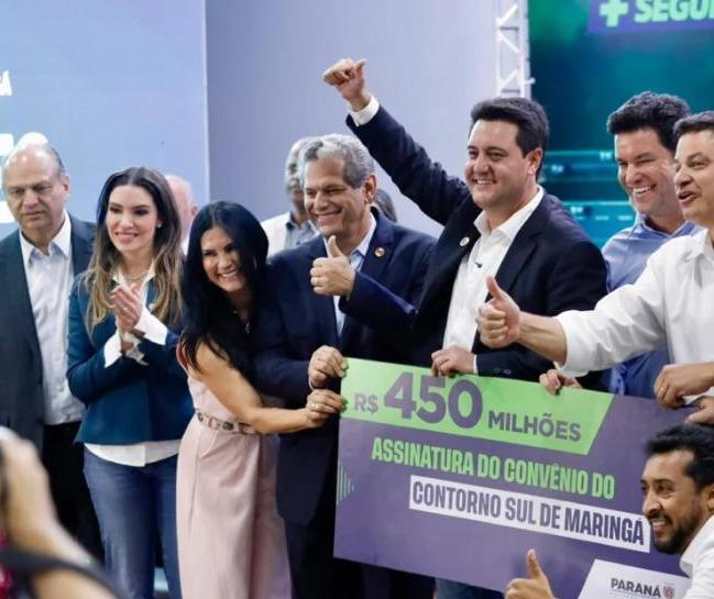 Governador assina em Maringá convênio para duplicação do Contorno Sul