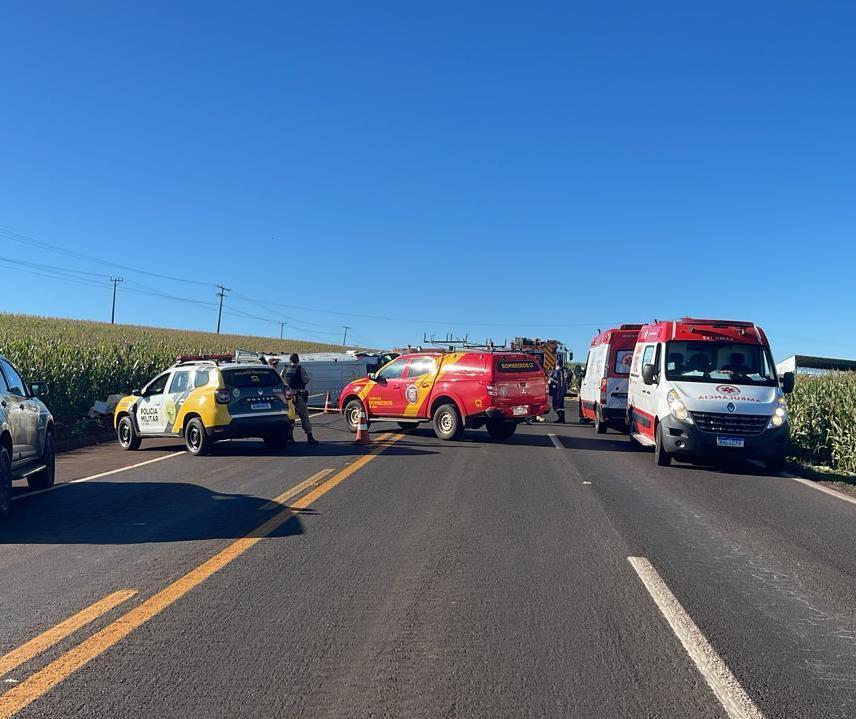 Gestante e bebê morrem em acidente com ambulância na BR-369