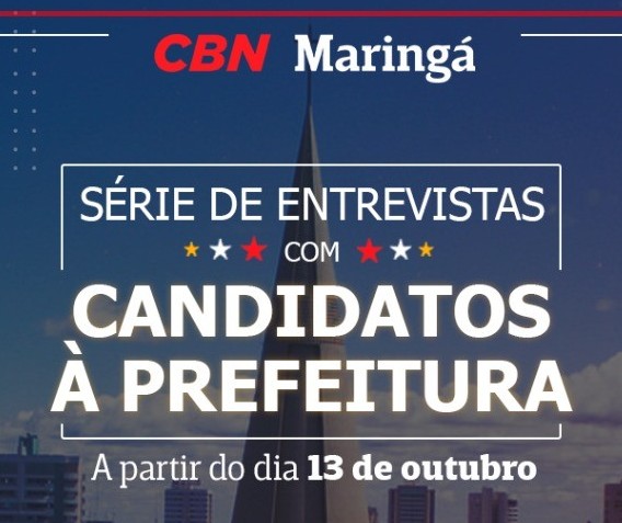CBN entrevista candidatos a prefeito e a vice-prefeito de Maringá