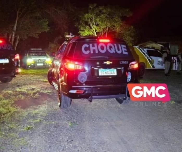 Homens armados atiram contra policiais durante roubo a sítio na região de Maringá