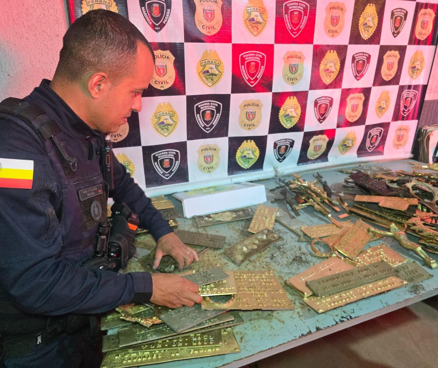Homem é preso suspeito de furtar peças de cobre do Cemitério Municipal de Maringá
