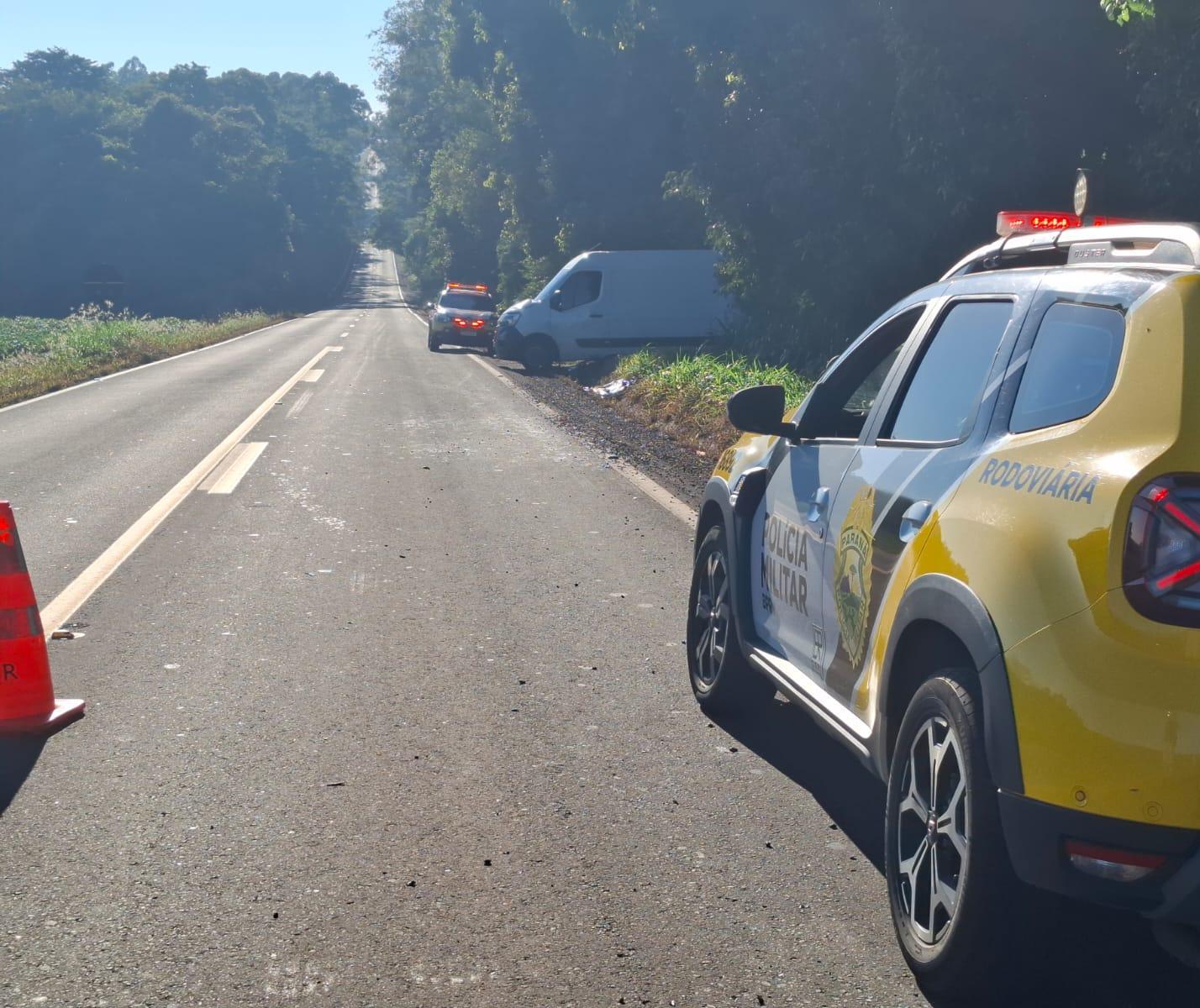 Ciclista é atropelado e morre na PR-082 em Terra Boa