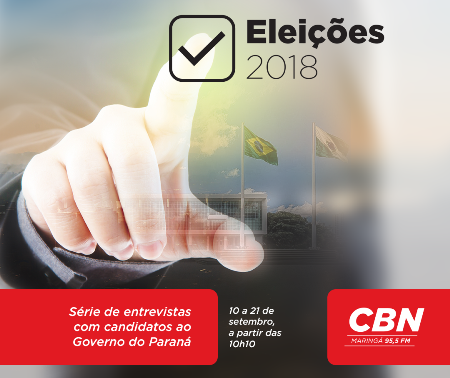 CBN Maringá realiza série de entrevistas com candidatos ao Governo do Paraná