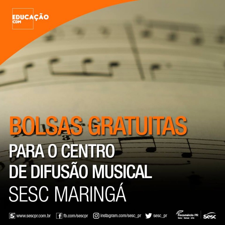 Abertas as inscrições para aulas de música no Sesc