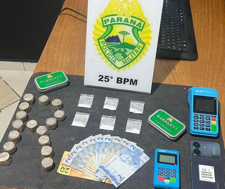 Suspeito de vender cocaína em sistema delivery é preso em Umuarama