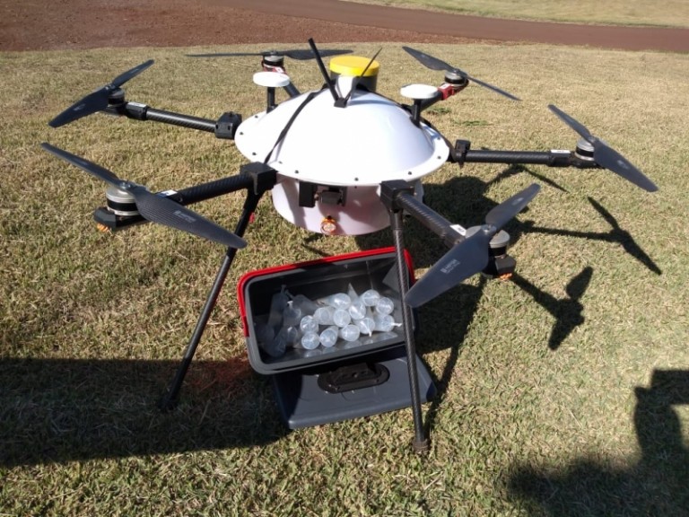 BRF testa drones para entrega de material genético