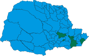 Mapa eleitoral de 1947 - Eleições para o Governo do Paraná