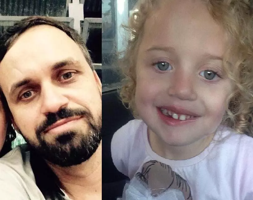 Adalberto Fernandes, de 42 anos, e a filha Sophia, de 4 anos, estão sendo velados em Maringá (Fotos: Reprodução Facebook)