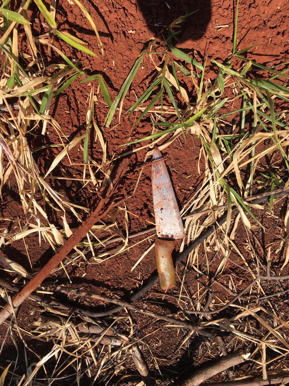 Policia Civil encontra arma usada para matar o adolescente de Srandi (Foto: PC) 