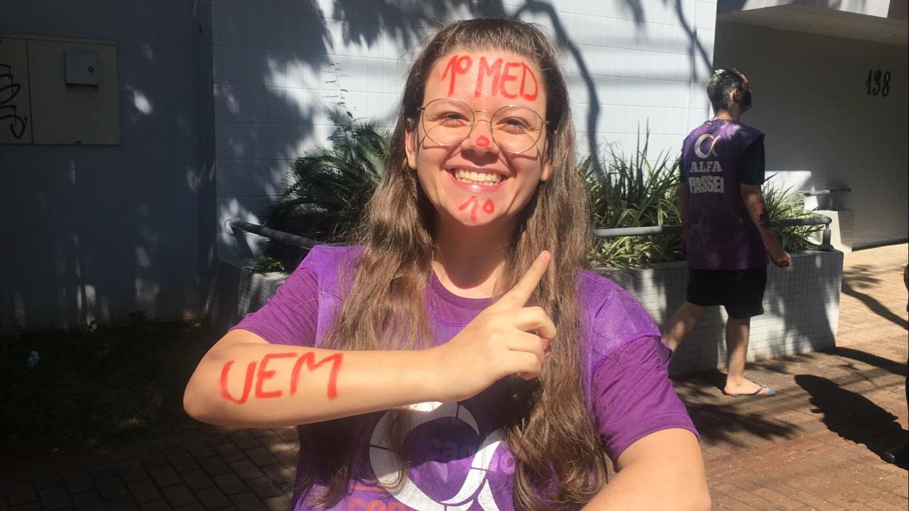 Milena Babugia Pinto foi a primeira colocada em Medicina e na classificação geral, com 295,8 pontos (Foto: Luciana Peña/CBN Maringá)