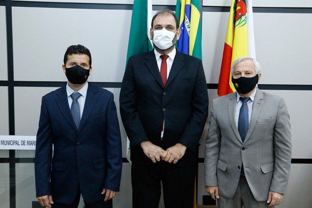 Maninho (membro), Mário Verri (vice) e Onivaldo Barris (presidente) integram a Comissão de Finanças e Orçamento (foto: CMM/divulgação)