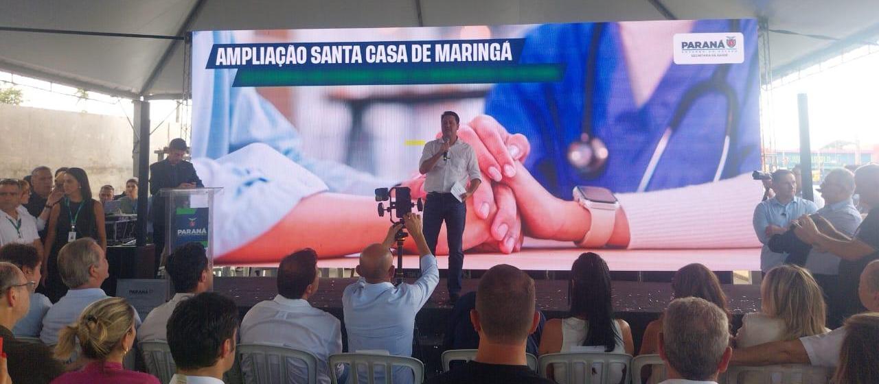 Ratinho Jr fala sobre eleições 2026 em inauguração de obra