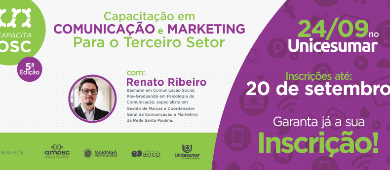 Amosc oferta curso de comunicação e marketing para entidades assistenciais