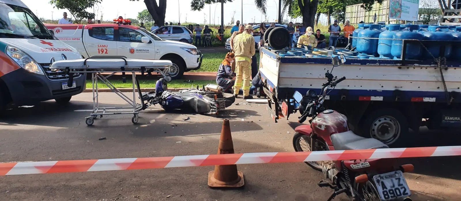 Policial morre em acidente de moto na Avenida Gastão Vidigal