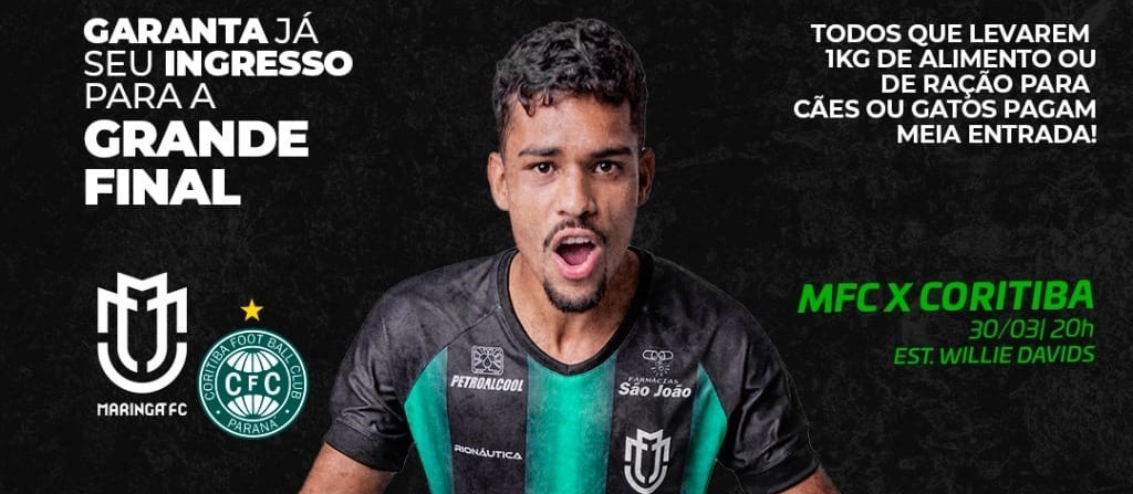 Maringá FC abre a venda geral de ingressos para o jogo de ida da final do Campeonato Paranaense