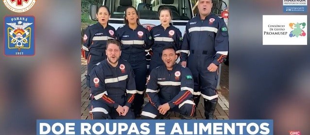 Samu e Bombeiros fazem campanha para arrecadar alimentos 