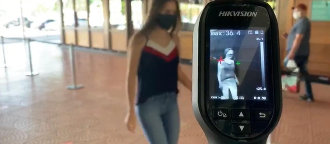 Shopping de Maringá usa câmeras para detectar sintoma da Covid-19