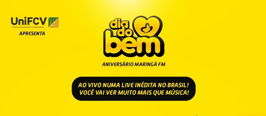 Evento solidário "Dia do Bem" será nesse domingo (30) em Maringá 