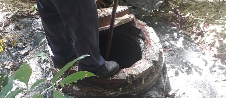 Sema encontra ponto de esgoto irregular da Sanepar em Maringá